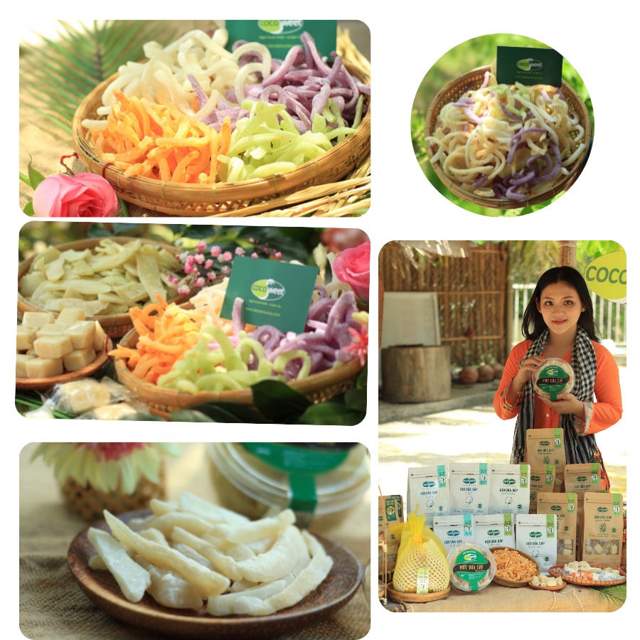 MỨT DỪA SỢI DẺO TÚI 200G