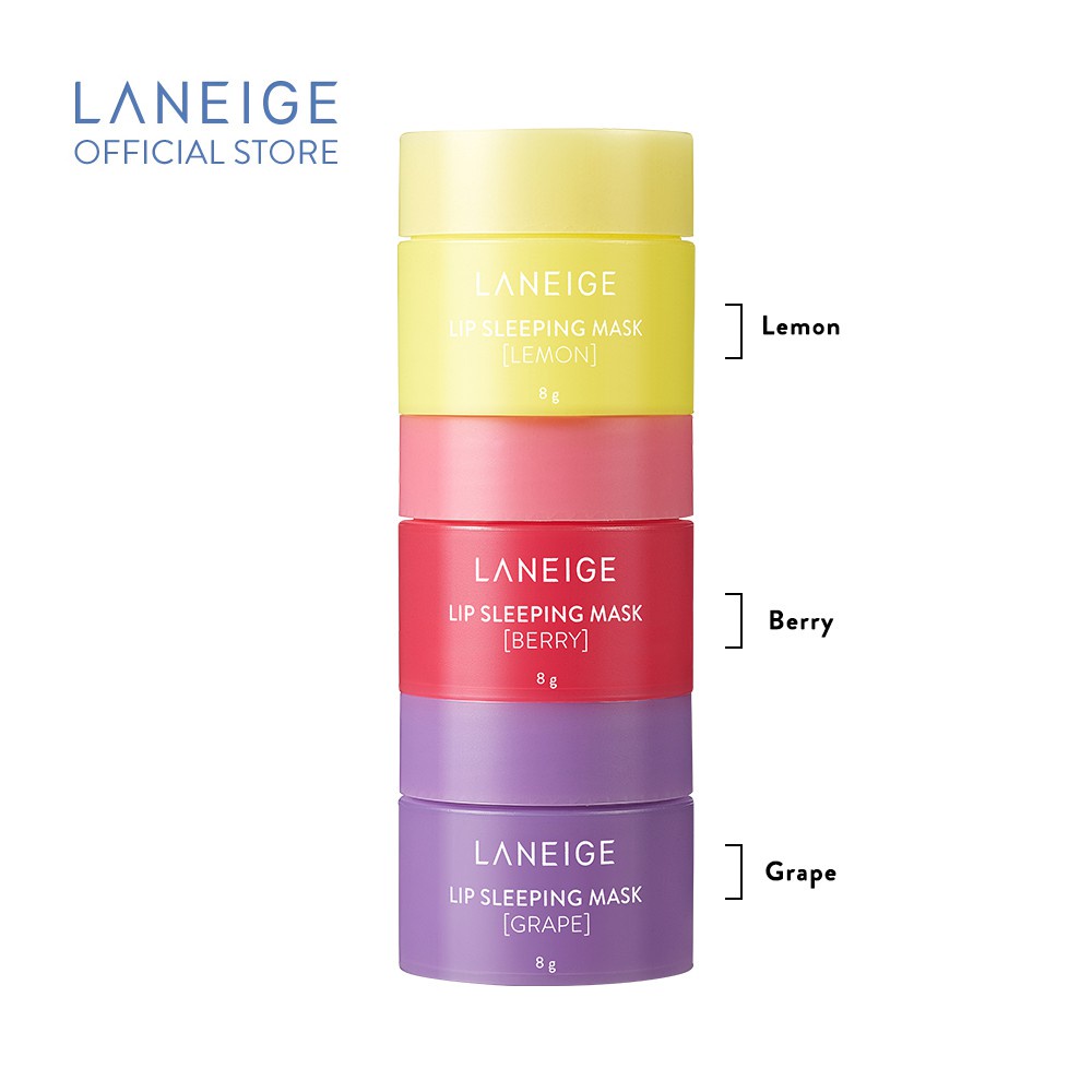 [ Chính Hãng ] [ 4 hũ x 8g ] Set 4 mặt nạ ngủ môi Laneige Lip Sleeping Mask