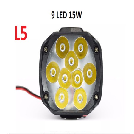 Đèn Trợ Sáng L5 15wat, 9 Tim Led