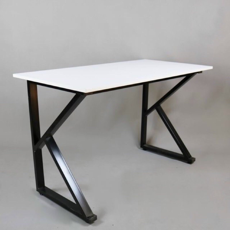 Bàn làm việc văn phòng học tập thông minh U K 50x100 khung sắt sơn tĩnh điện mặt gỗ chống thấm hiện đại