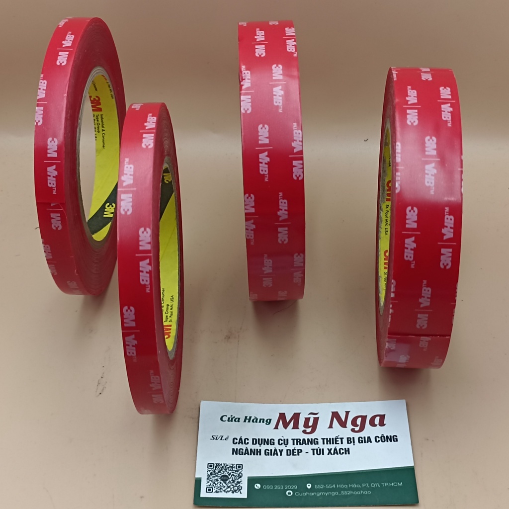 Băng keo 3M màu trong suốt siêu dính - dán 2 mặt tiện dụng