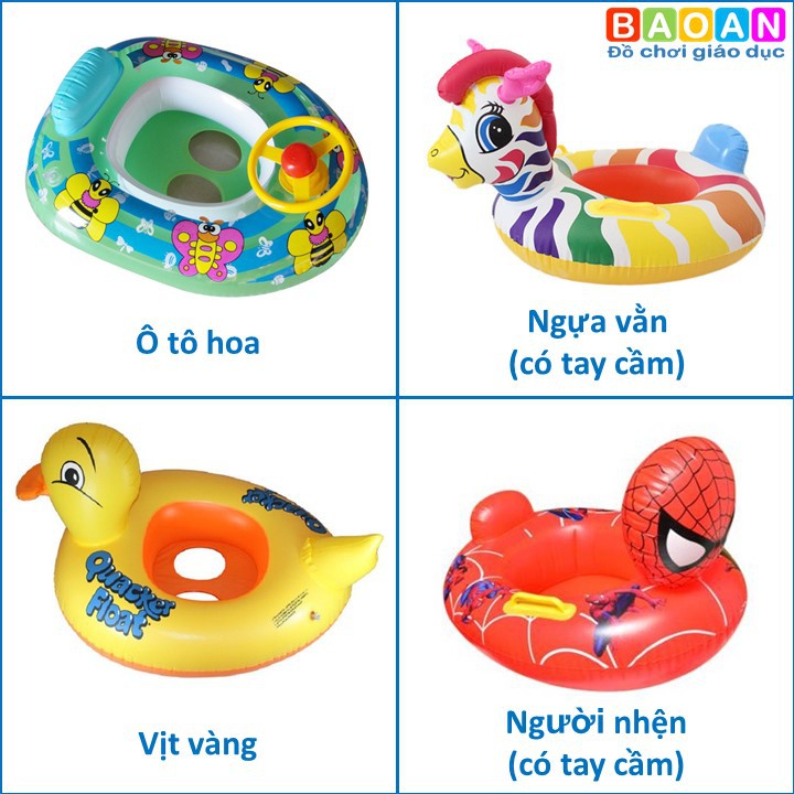 Phao bơi chống lật hình thú cho bé từ 1-5 tuổi nhiều mẫu dễ thương | Đồ chơi giáo dục Bảo An