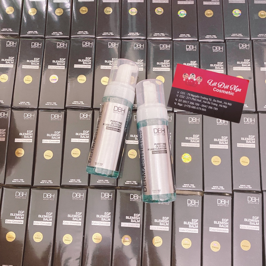 Sữa Rửa mặt Loại bỏ bụi bẩn tốt DBH - purifying glycolic foam cleanser