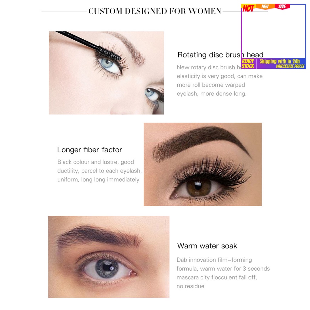 Mascara Pudaier 8ML Nhẹ Nhàng Chống Thấm Nước Chuốt Dài Và Cong Mi Tự Nhiên