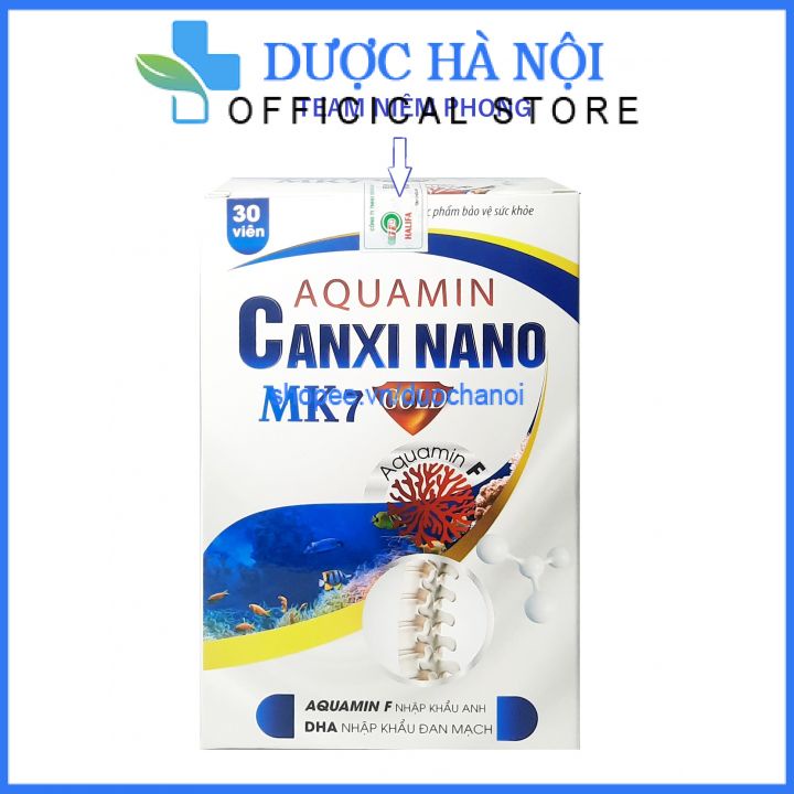 Viên uống canxi nano Mk7 bổ dung dưỡng chất glucosamin cho khớp ngừa loãng xương hôp 30 viên
