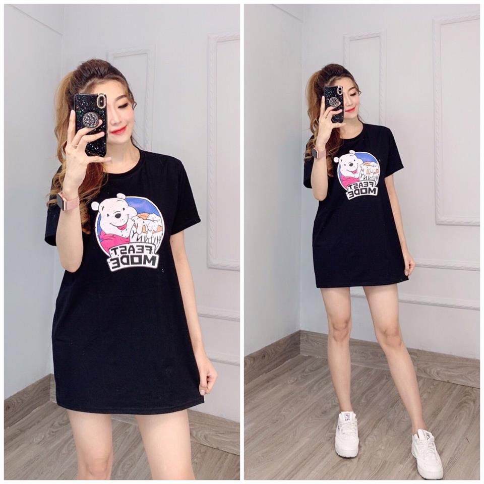 Đầm dấu quần gấu Pooh phom rộng dưới 65kg | BigBuy360 - bigbuy360.vn