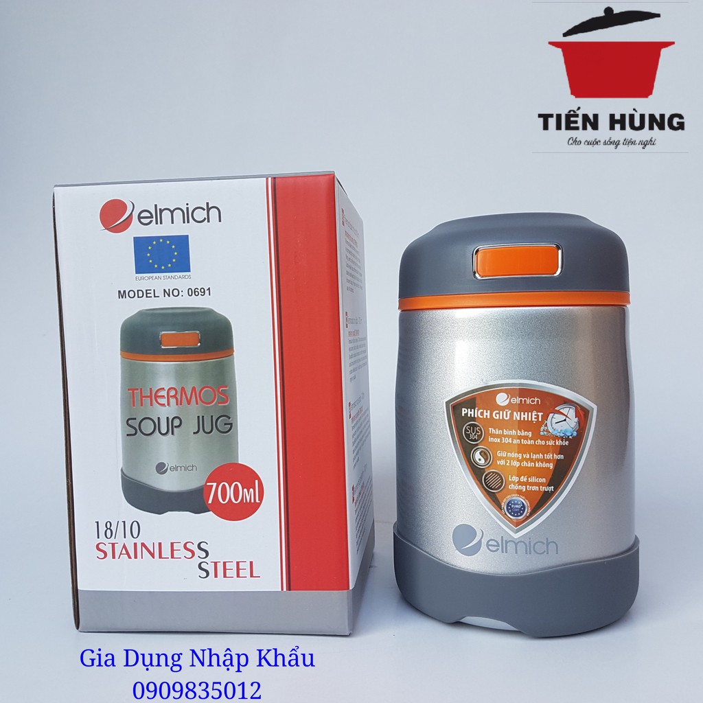 2240691 Bình đựng thức ăn giữ nhiệt  ELMICH 700ml EL0691