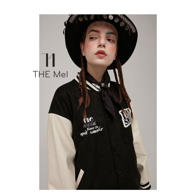 CÓ SẴN - Áo khoác bóng chày form crop - Playboy - varsity Jacket - The Mei | BigBuy360 - bigbuy360.vn