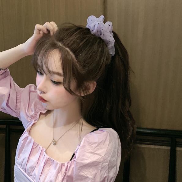 SCRUNCHIES BI VOAN SIÊU CUTE, CỘT TÓC VẢI THỜI TRANG GIÁ RẺ