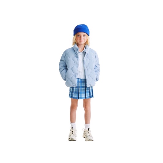 Áo Phao Bé Gái Chần Bông Nhẹ Dáng Ngắn ZR