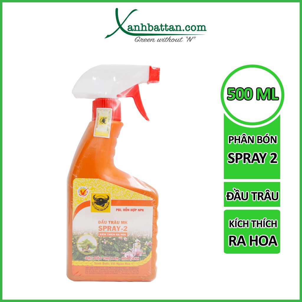 Phân bón lá đầu trâu kích ra hoa Spray 2 500 ml