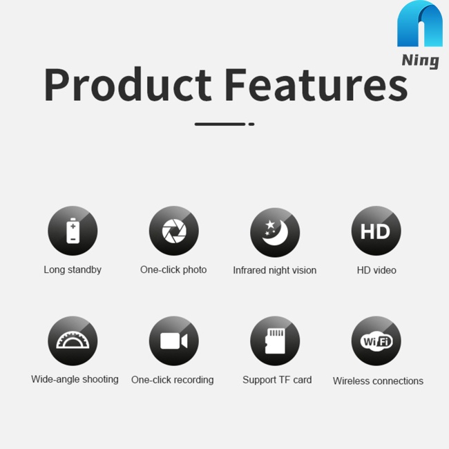 Camera Không Dây Wifi Mini X5 Góc Rộng Có Tầm Nhìn Ban Đêm