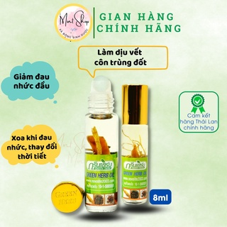 01 chai dầu thảo dược nhân sâm ginseng green herb oil 8ml thái lan