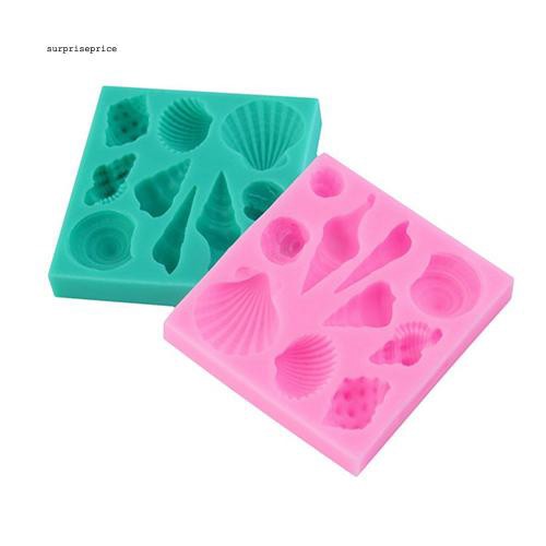 Khuôn làm bánh kẹo hình vỏ sò bằng silicon