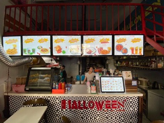 Menu led để quầy