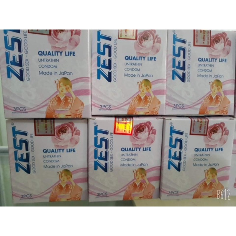 Bao cao su Zest hộp 3 chiếc