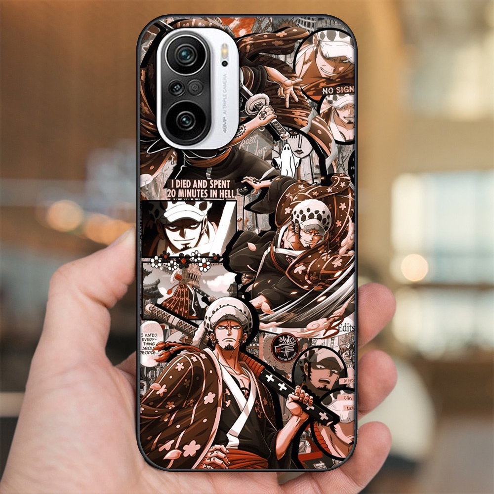 Ốp lưng Xiaomi K40 viền đen in hình Law One Piece