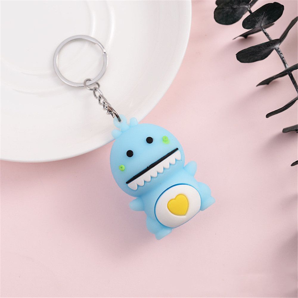 Móc khóa hình khủng long 3D kiểu dáng thời trang