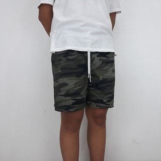 Short kaki camo thun nam nữ