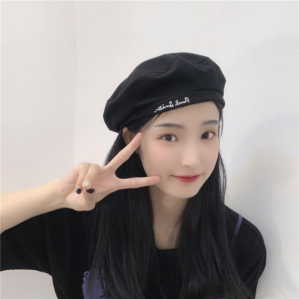 BACK2LIFE Mũ Beret Cotton Màu Sắc Nhã Nhặn Dành Cho Nữ
