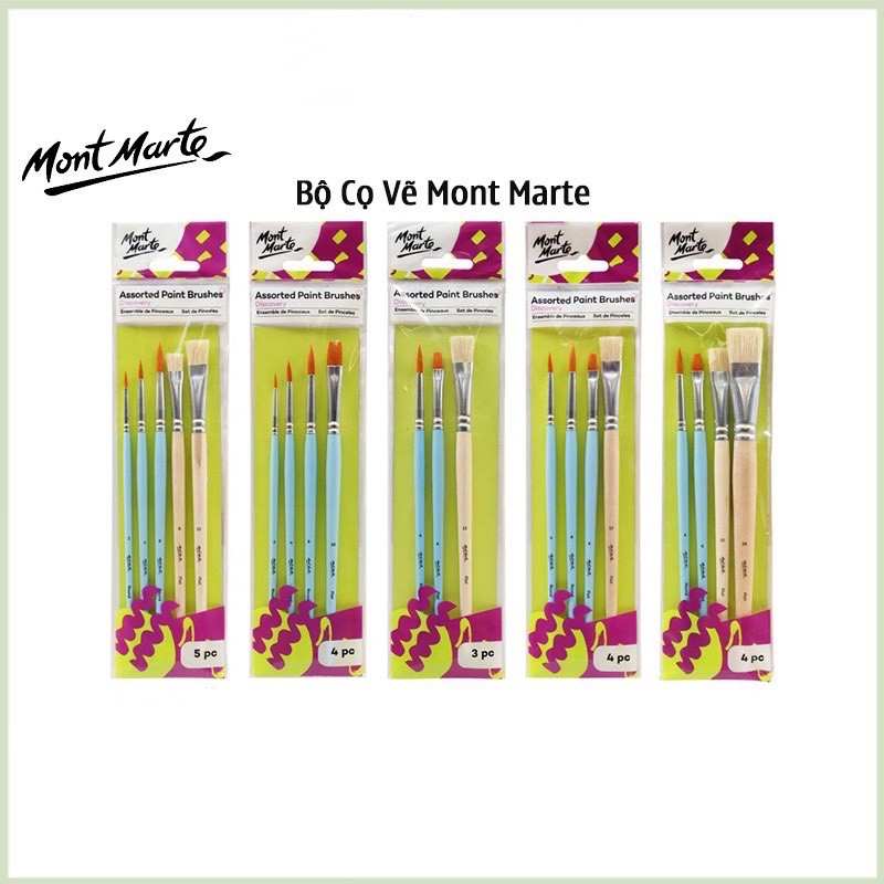 Bộ cọ vẽ cơ bản Mont Marte