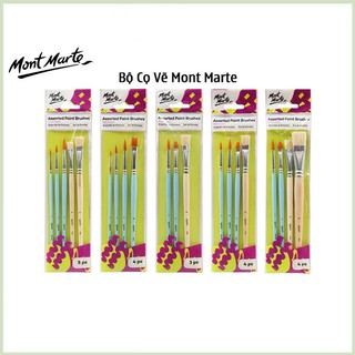 Bộ cọ vẽ màu Acrylic, Màu nước, màu gouche, Sơn dầu Mont Marte