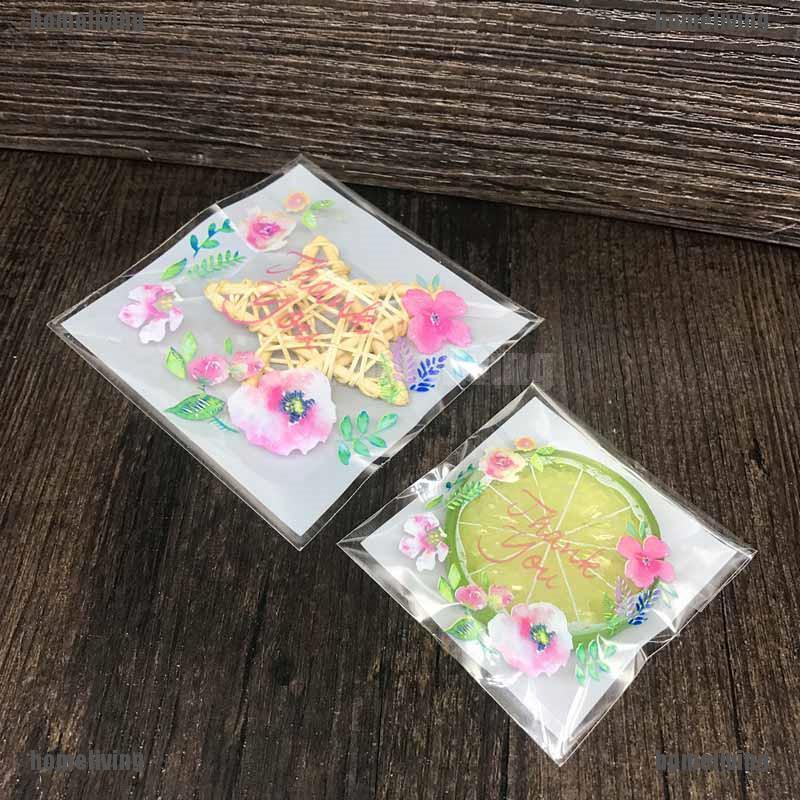 100 Túi nhựa dán đựng bánh kẹo