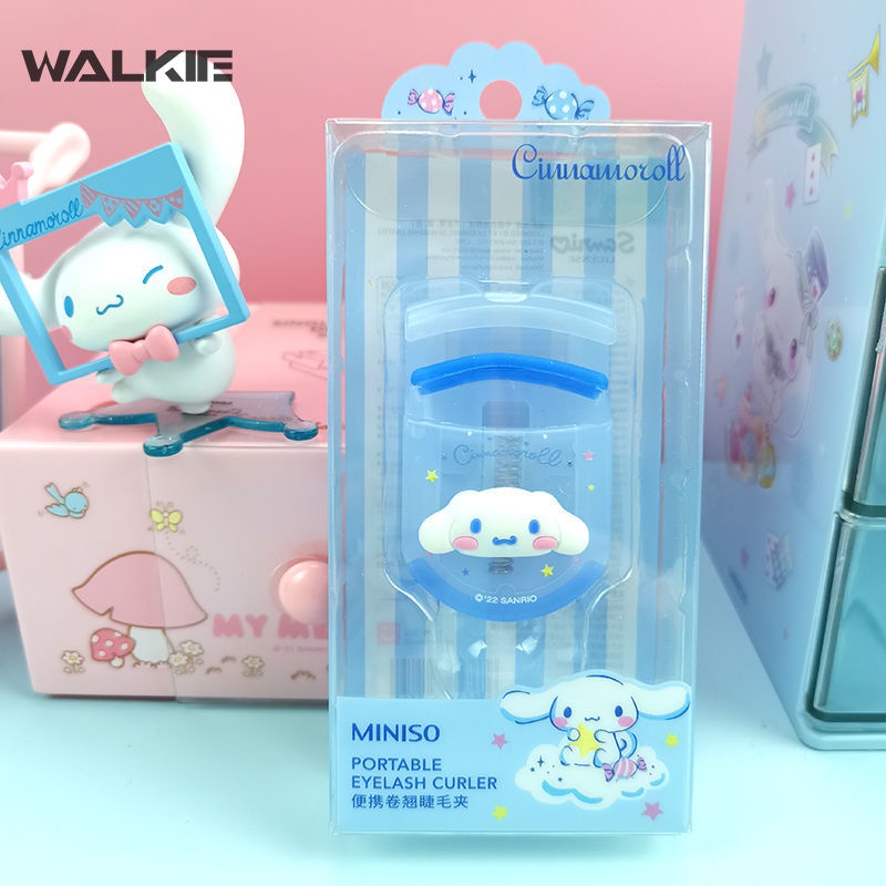 Dụng Cụ Bấm Cong Mi Lâu Trôi Thiết Kế Hình Cinnamoroll Kuromi Đáng Yêu