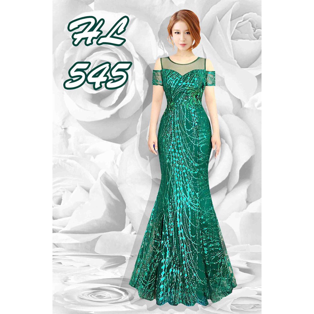 ĐẦM DẠ HỘI VOAN  ĐUÔI CÁ CAO CẤP HL545