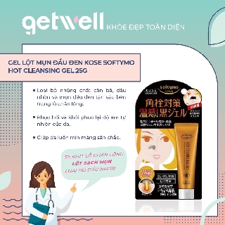 GEL TẨY MỤN ĐẦU ĐEN KOSE SOFTYMO CLEANSING GEL 25G