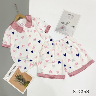 Bộ pijama đùi lụa mango cao cấp có size