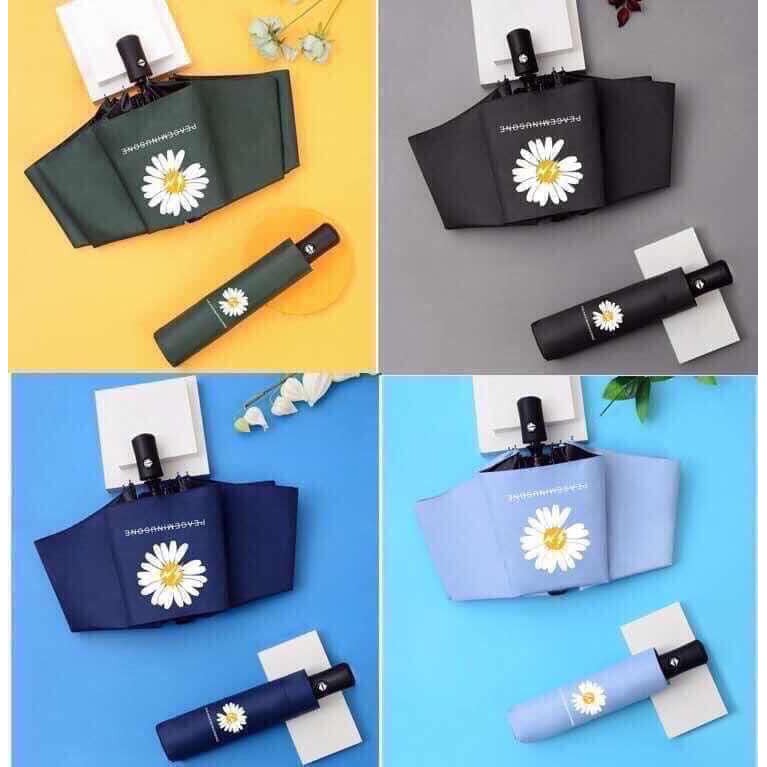 Ô Dù Chống Nắng Họa Tiết Hoa Cúc