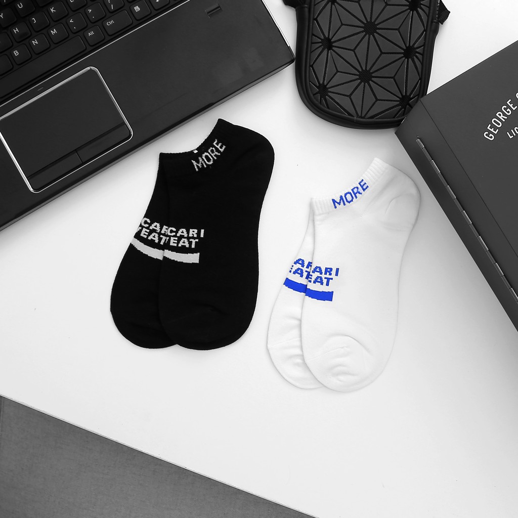 Tất nam cổ ngắn Vớ nam Pocari chất liệu cotton thoáng khí tác dụng ngăn ngừa hôi chân, Dùng mang tập Gym và thời trang