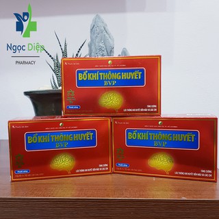 Hộp 30 Viên uống bổ khí thông huyết BVP  tăng cường lưu thông khí huyết đến não và các chi