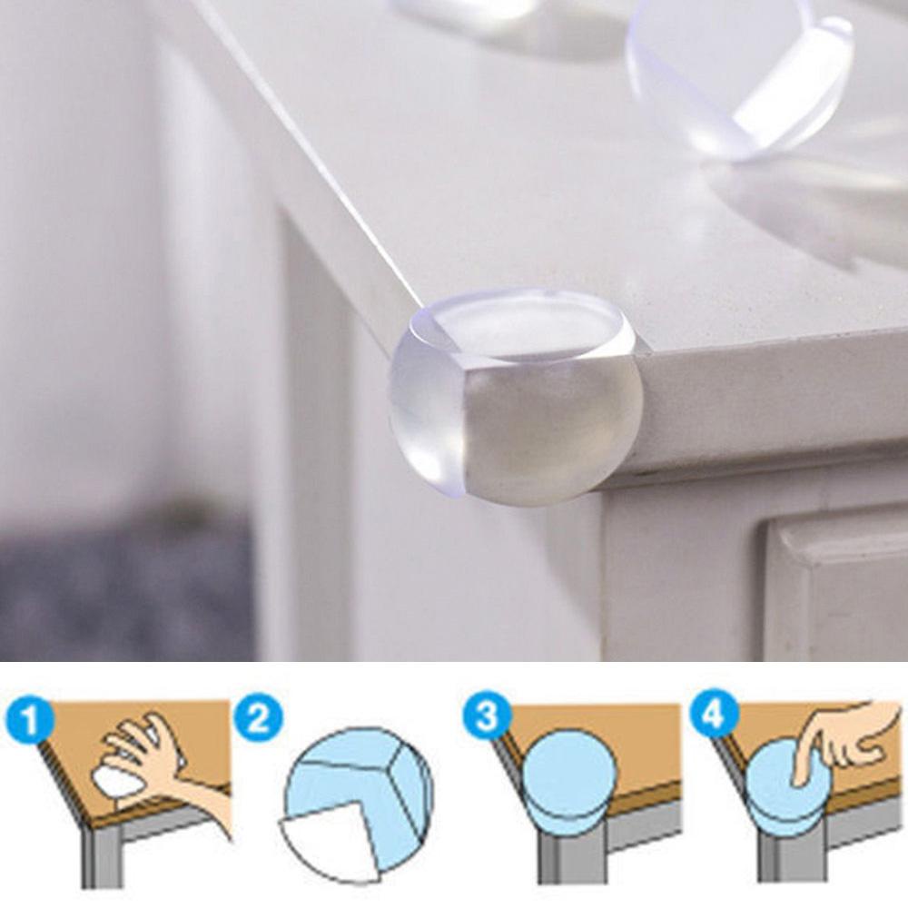 Set 10 Miếng Silicone Dán Góc Bàn Bảo Vệ An Toàn Cho Bé