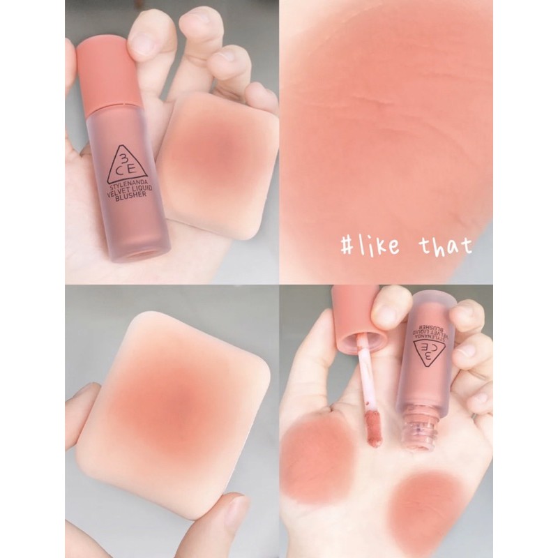 Màu Má 3CE Dạng Kem Velvet Liquid Blusher | BigBuy360 - bigbuy360.vn
