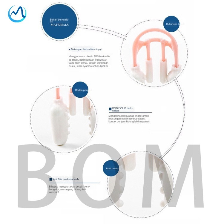 [Hàng mới về] Kẹp nâng mũi bằng silicon thoáng khí tiện dụng phong cách Nhật Bản