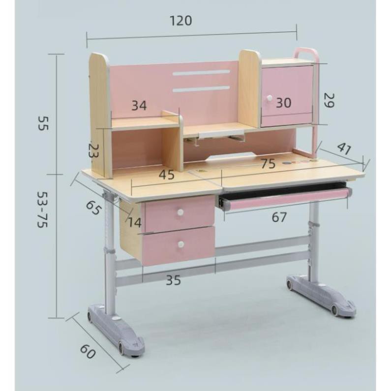 Bàn Học Thông Minh Chống Gù Chống Cận DISNEY 1206 (cốt gỗ tự nhiên) phù hợp 4-18 tuổi _MOMOMART | BigBuy360 - bigbuy360.vn