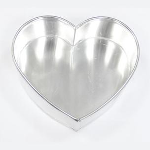 Khuôn trái tim nhôm đế liền size 14cm, 16cm, 18cm, 20cm, 22cm, 24cm, 26cm khuôn làm bánh sẵn sll