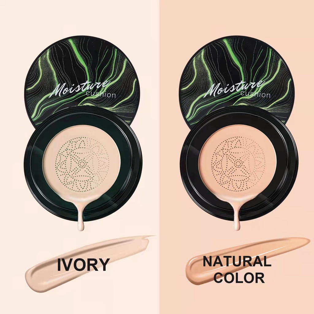 Phấn Nước Air Cushion BB CC Cream Che Khuyết Điểm Làm Trắng Và Đều Màu Da Với Mút Tán Hình Đầu Nấm Tiện Dụng