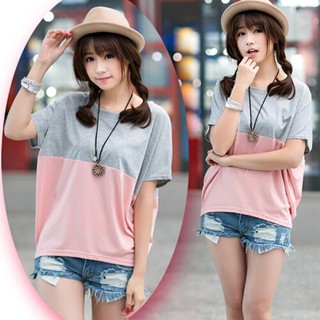 Áo vải bông cổ O cánh dơi
