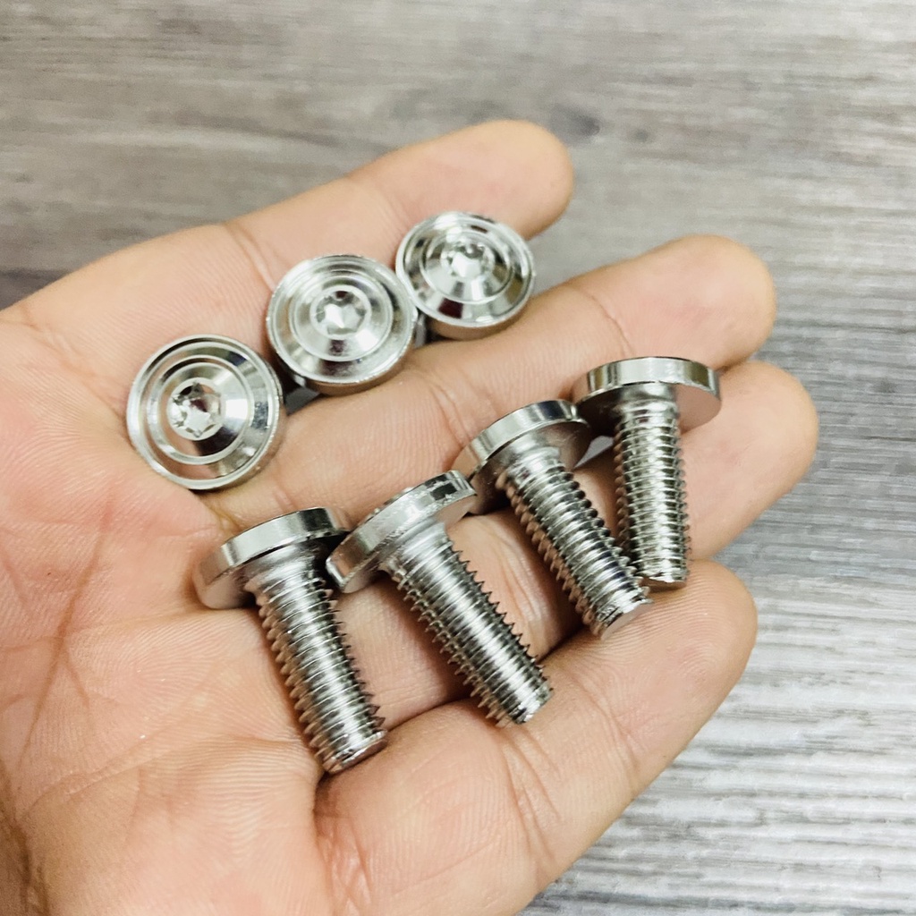 Ốc salaya inox lắp dàn áo, gác chân, đĩa phuộc xe máy từ 4ly, 5ly, 6ly, 8ly đầy đủ kích thước