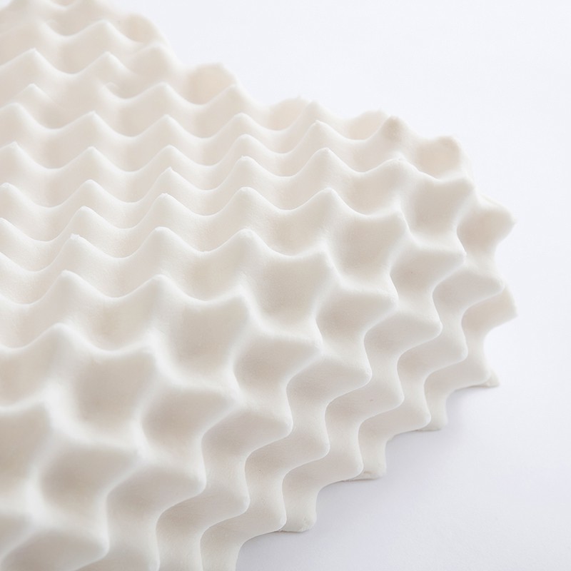 Gối cao su non thiên nhiên, chống mỏi cổ, độ đàn hồi cao, kháng khuẩn và ký sinh trùng