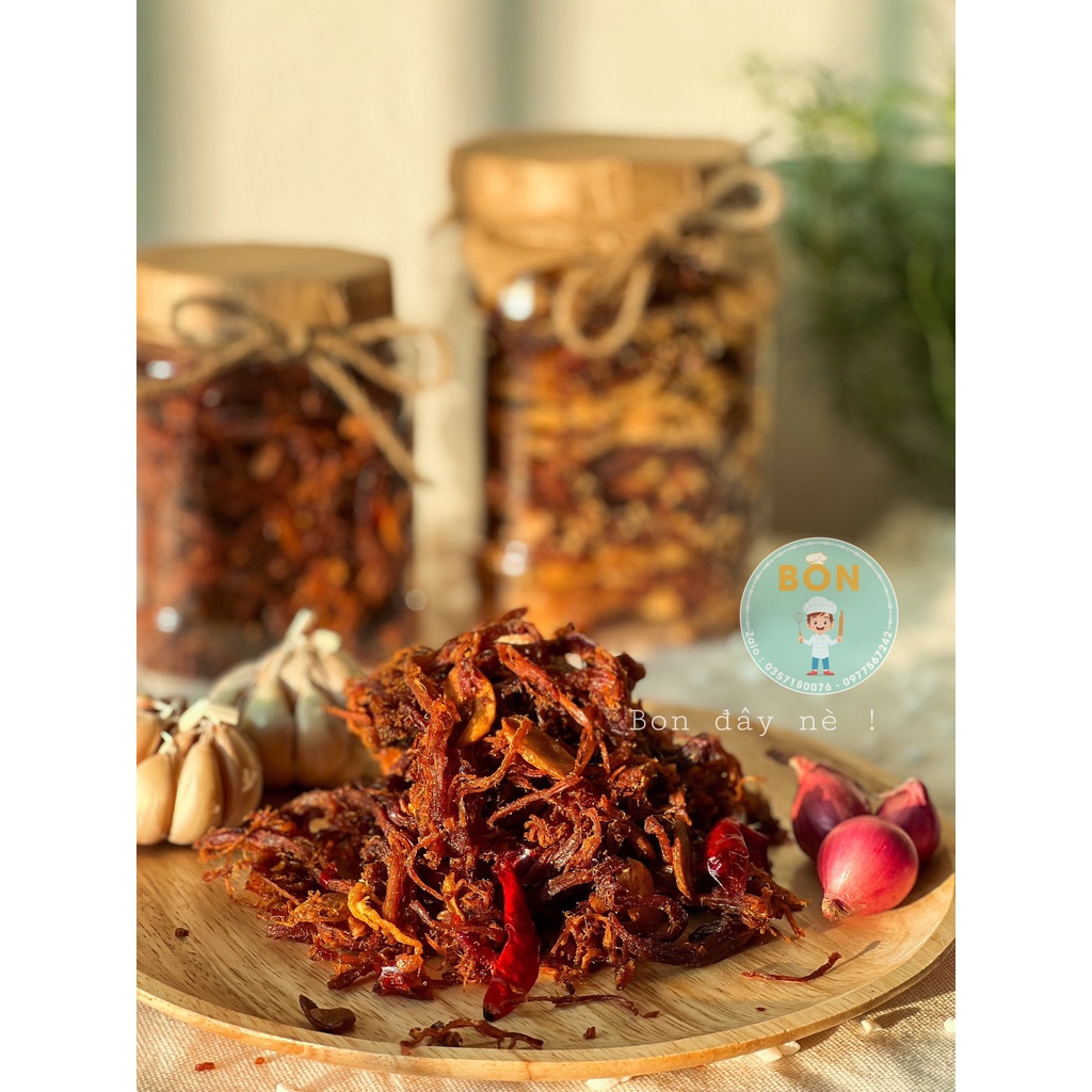 Khô heo cháy tỏi loại 1 nhà làm - hủ 500g, thịt heo sạch 100% - BON ĐÂY NÈ | BigBuy360 - bigbuy360.vn