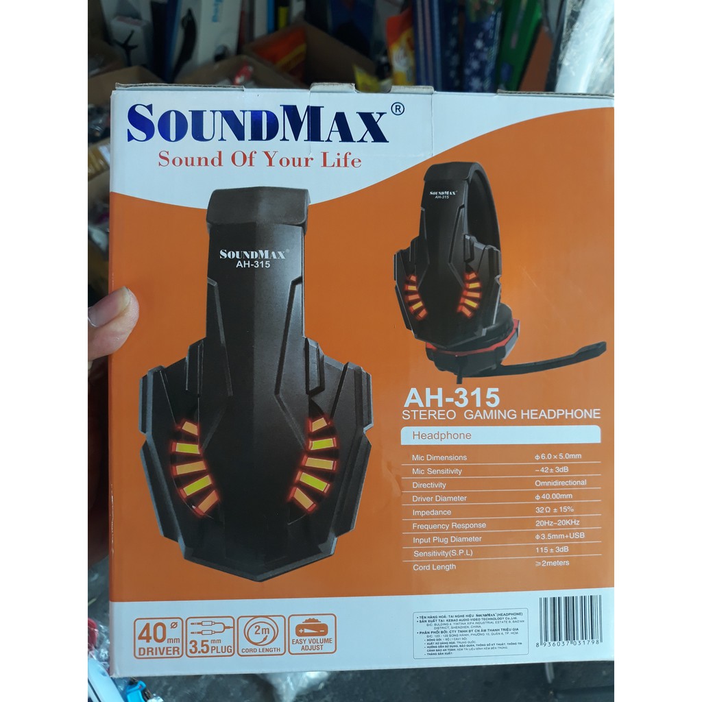 Tai Nghe Gaming Chụp Tai SoundMax AH-315 Led - Hàng Chính Hãng | BigBuy360 - bigbuy360.vn