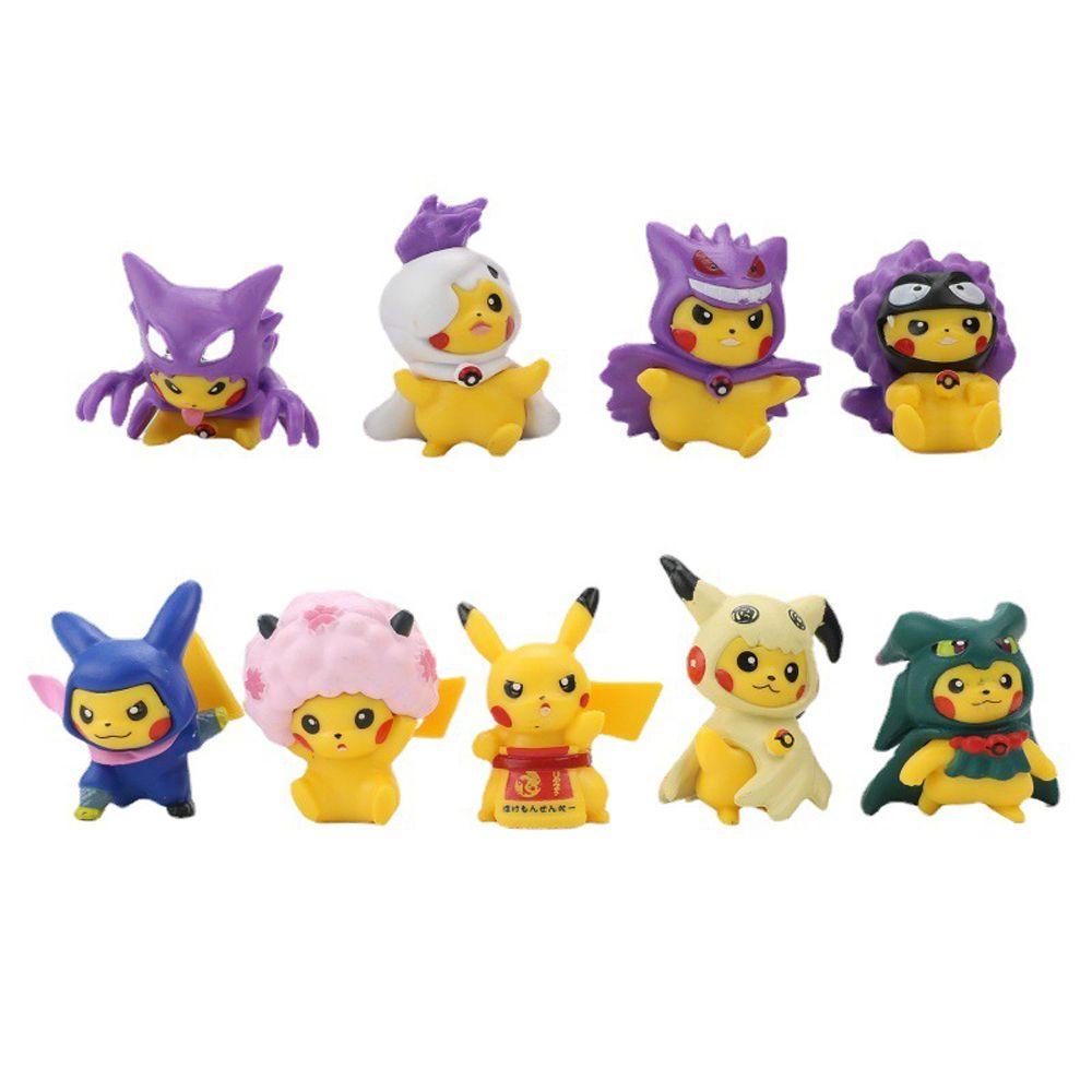 Mô Hình Pikachu Cosplay Cỡ 4-8CM