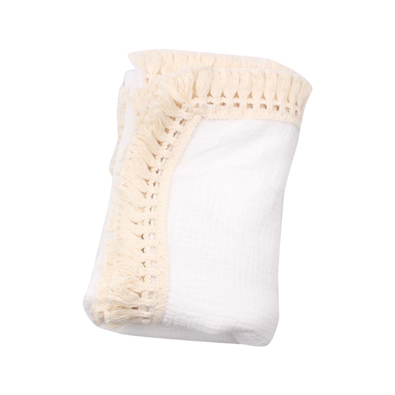 Chăn Quấn Em Bé Bằng Cotton Mềm Mại Màu Trơn