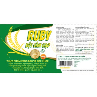 4 HỘP BỘT CÁM GẠO RUBY
