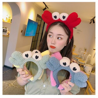 Bờm Rửa Mặt Cua, Băng Đô Rửa Mặt Cua Hình Thú Cute Hàn Quốc Nữ