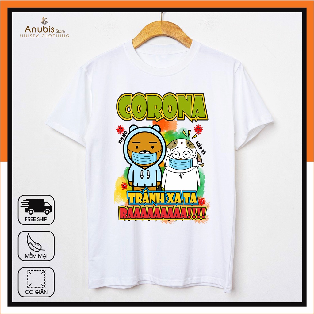 (HOT) Áo thun unisex Corona tuyên truyền phong cách dễ thương cực hot